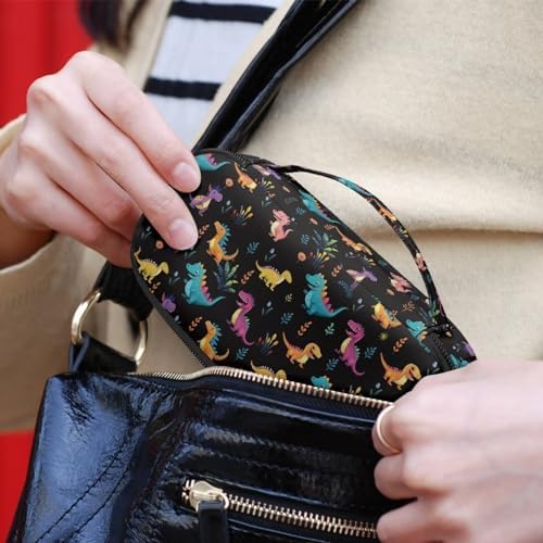 Cute Dinosaur Diabetic Supplies and Refrigerated Portable Organizer with A Handle,Diabetes Storage Bag for Glucose Meter,Care Accessories for Women Men