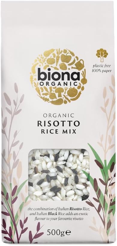 Biona Organic Risotto Rice Mix Black Venus and White Arborio Rice 500 g (Pack of 3)