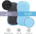 HOMEXCEL 6 Pack Multi-Purpose Scrub Sponges Kitchen, Dish Sponge, Non-Scratch Microfiber Sponge for Efficiently Cleaning Dishes, Pots, and Pans (Multicolor)