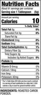 Chatfield’s All Natural Carob Powder 16-oz Pouch, Sweet and Delicious, Premium Quality, Caffeine-Free, Gluten-Free, Vegan, Kosher, Non-GMO Verified - (2 Pack)