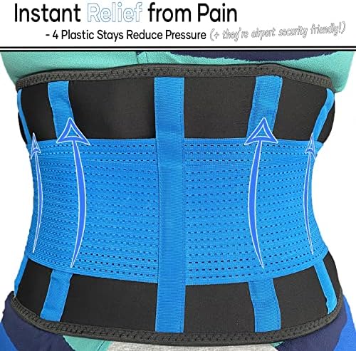 MEDiBrace Back Brace Support Belt for Lower Lumbar Pain Relief for Men and Women - Medical Grade Orthopedic Waist Compression for Sciatica Nerve, Scoliosis, Disc or Lifting at Work