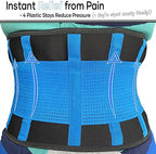 Back Brace Support Belt for Lower Lumbar Pain Relief for Men and Women - Medical Grade Orthopedic Waist Compression for Sciatica Nerve, Scoliosis, Disc or Lifting at Work
