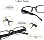 LifeArt 4 Pairs Reading Glasses, Blue Light Blocking Glasses, Computer Reading