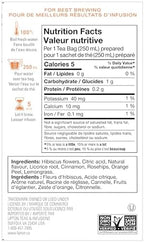 TAZO Passion Herbal Tea Bags, Hot or Iced, Caffeine Free, 20 Total Tea Bags
