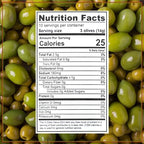 Santa Barbara Gourmet Garlic Stuffed Olives - Meaty Green Olives with Crunchy Garlic - Perfect for Cocktails or Straight from the Jar - 2-Pack, 10 oz each