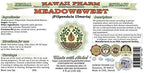 Hawaii Pharm Meadowsweet Alcohol-Free Liquid Extract, Meadowsweet (Filipendula Ulmaria) Herb Glycerite Natural Herbal Supplement, USA 2 oz