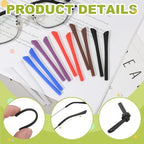 PATIKIL Eye Glass Replacement Temples, Silicone Anti-Slip Eyeglass End Tips Glasses Retainers for Rectangle Sunglasses Temple