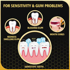 Bee Wasp Venom Toothpaste for Sensitivity and Gums Problems -Oral Care, Redness & Swelling Gums, Bad Breath, Plaque -3.7 OZ