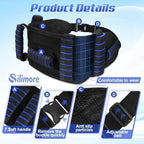 Gait Belt for Seniors with Handles, Gate Belts Medical with Quick Release Latch - Elderly Physical Therapy Transfer Belt for Lifting Seniors,Patients,Disabled(Blue)