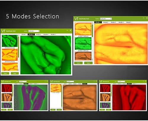 Vein Finder, Portable Blood Vessel Finder, Medical Vein Image Display Instrument, Infrared Vein Finder Viewer Light with 5 Modes for Elderly Adult Children Easy Finding Subcutaneous Veins