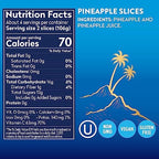 Dole Canned Fruit, Tropical Gold Pineapple Slices in 100% Pineapple Juice, Gluten Free, Pantry Staples, No Sugar Added, 15.25 Oz, 12 Count