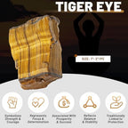 1.1lb Bulk Raw Tiger Eye Stone Rough Crystal-Natural Tiger Eye Raw Stones Crystal for Tumbling, Cabbing, Fountain Rocks, Decoration,Polishing, Wire Wrapping, Wicca & Reiki Crystal Healing