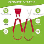 Triadic Set of 2 Loop Scissors for Kids Right or Left Handed for Preschools, Schools, Classrooms, Adaptive and Special Needs Children
