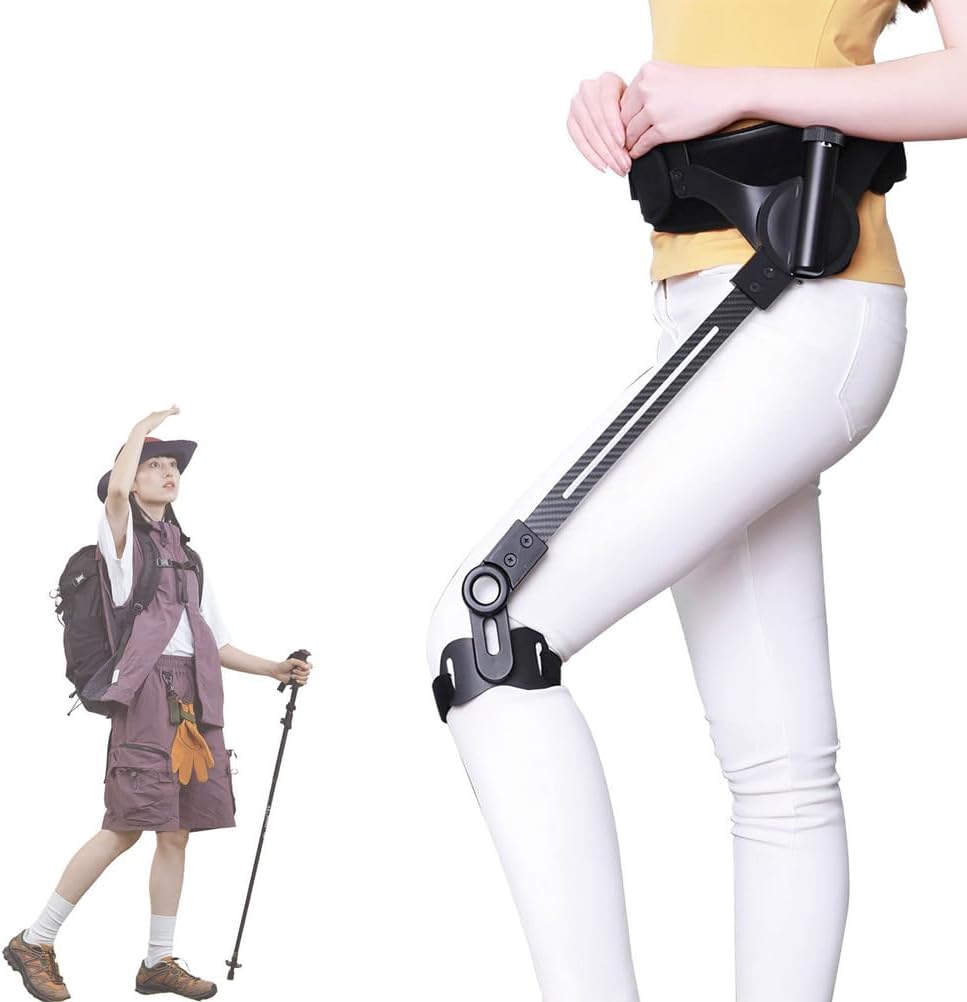 Wearable Bionic Power for Walking, Leg Lift and Climbing Support, Adjustable 3 Strength, Bionic Body Power Walking Aids for Adults Elderly,Travel/Daily Mobility Support,Left Leg L