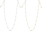 FRCOLOR 2pcs Metal Face Mask Chains and Eyeglasses Chains, Non-slip Gold and Silver Lanyards for Women’s Sunglasses and Mask Hanging Accessories