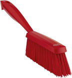 Vikan 45894 Bench Cleaning Brush, Polypropylene/Polyester Medium Bristle Dustpan Brush & Sweeper, 14 Inch, Red