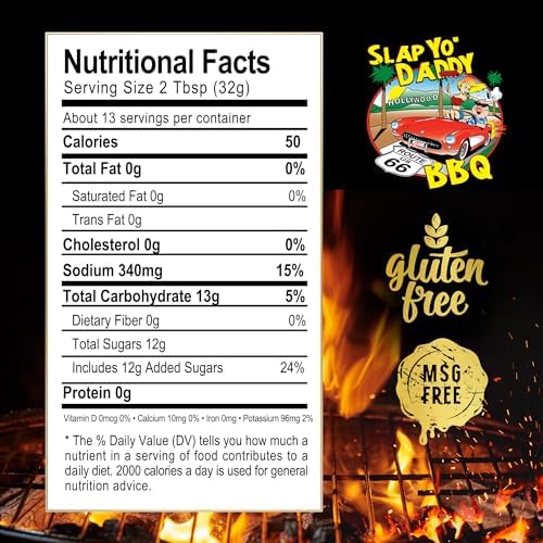Slap Yo Daddy BBQ Sauce, Original - Championship Barbecue Sauce From Pitmaster Harry Soo - For Grilling & Smoking - No MSG, Gluten-Free - 15 oz