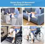 Leg Lifter Strap for Limited Mobility,Thigh Lifter Strap with Padded Grip and Loop for Knee Hip Surgery Recovery,Mobility Aids Tool for Disabled Get in and Out of Bed,Car,Wheelchair