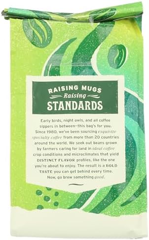 Whole Foods Market, Organic Breakfast Blend Ground Coffee, Light Roast, Milk Chocolate, Caramel & Citrus, 12 Ounce