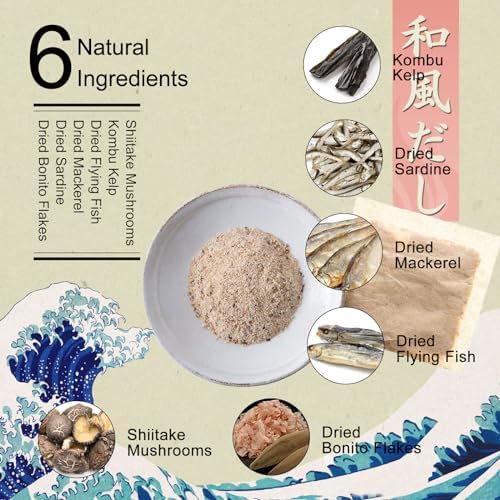 Grelim Dashi Stock Japan Dashi Soup 18 Packets, Natural Domestic Ingredients, Additive Free, MSG Free, Made in Japan Extremely Tasty 8g x 18 Pacs 5.04 Oz