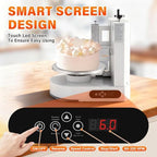 Electric Cake Decorating Machine, 200W Proof Water Cake Icing Machine, 300rpm Automatic Cream Butter Coating Machines, Adjustable 4-12in Cakes Cream Scraper For Weddings, Cakes Stores, 110V