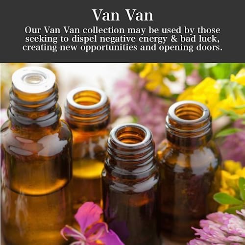Van Van Oil by Art of the Root | Handmade with Herbs Essential Oils | Conjure, Wiccan, Hoodoo | New Opportunities Success Clearing Obstacles