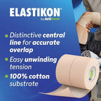 Elastic Athletic Tape - Provides Support for Sprains, Strains, Muscle Injuries - for Sport and Veterinary Applications - 3 in x 2.5 yd, Speedpack - 16 Rolls