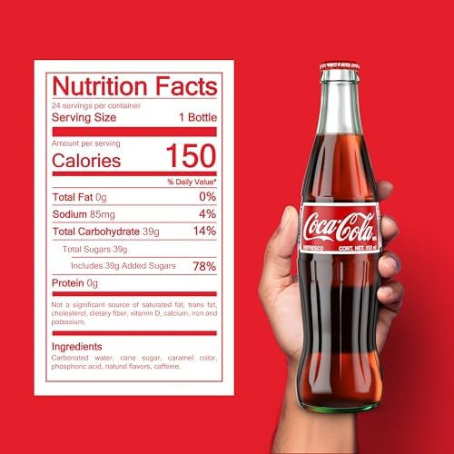 Code de Mexico Coke Glass Bottle, 12 fl oz, 24 Pack