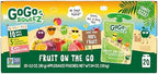 GoGo squeeZ Applesauce and Fruit Puree Variety Pack, Apple, Mango Guava & Pineapple Passionfruit, 3.2 oz (Pack of 20), Unsweetened Fruit Snacks for Kids, No Gluten, Nut & Dairy, BPA Free Pouches
