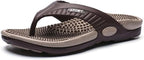 Flip-flops Massage Slippers,Men & Women Acupressure Massage Sandals,Relief Plantar Fasciitis Heel Arch Arthritis Pain,Summer Breathable Beach Shoes