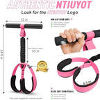 2026 Upgraded Durable Pedal Resistance Band with Handle, Thickened Latex Tubes and Soft Foam Fabric Foot Pedal, Sit Up Exercise Equipment for Abdomen, Waist, Arm, Core/ABS, Leg, Physical Therapy