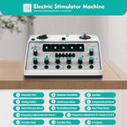 KWD-808I Electric Acupuncture Stimulator Machine, 110-240V 500-1000hpa Adjustable Electric Impulse Acupuncture Treatment Electrotherapy Instrument Pulse with 5 Wave Modes & 6 Output Ports