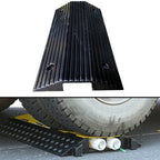 Bridge Driveway Curb Ramp - 3" 4" Rise Transition 16" 32" Wide - Rubber Threshold for Wheelchair, Non-Slip Heavy Duty for Doorways Entryway (3" Rise/80x40x8cm)