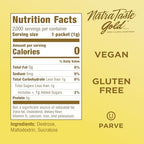 NatraTaste Gold Zero Calorie Sucralose Sweetener Packets, 2000 Ct., Gluten Free, Vegan, Sugar Substitute for Hot and Cold Drinks, Coffee, Iced Tea, Baking and More
