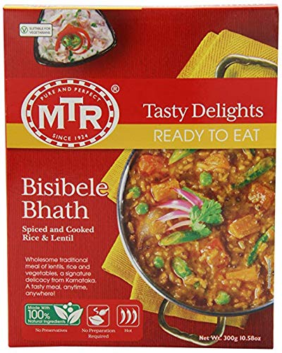 MTR Bisibelebath - Spiced Rice & Lentil Dish (Ready-to-Eat) 300 gm