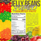 SweetGourmet Jumbo-Sized Assorted Jelly Beans, 6 Fruit Flavors Bulk Candy, 2 Pounds