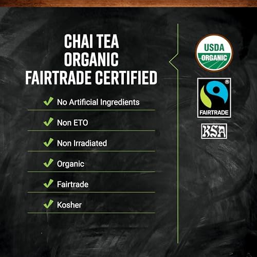 Frontier Co-op Chai Tea, Certified Organic, Fair Trade, Kosher, Non Irradiated, 16 Oz