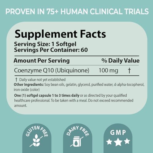 Pharma Nord Bio-Quinone Gold Coenzyme Q10 100mg | The Original CoQ10 | High Absorption, Backed by Research | Essential Antioxidant for Energy, Heart Health and Fertility Support* | 150 Softgels