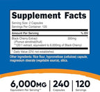 Nutricost Black Cherry Extract 240 Capsules for 120 Servings - Vegan, GMO-Free, Gluten-Free