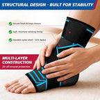 Ankle Brace for Sprained Ankle, Plantar Fasciitis & Achilles Tendonitis Relief, Heel Support with Strap for Men Women, Compression Wrap for Foot Swelling(Single, Medium)