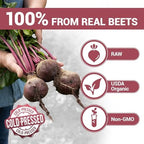 Dr. Berg Raw Organic Beet Powder from Real Earth-Grown Beets – USDA Certified Organic Beet Root Powder to Support Nitric Oxide Levels, Energy, Blood Flow, & Heart Health* – 30 Servings