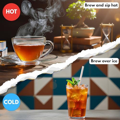 Crazy Cups Assorted Tea Variety Pack 30 Count, Cinnamon, Earl Grey, Hibiscus Berry & Spice, Mango Twist, Rooibos Orange, Single Serve Tea Pods Variety Pack for Hot & Iced