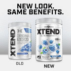 Xtend Original BCAA Powder, 7g BCAAs and 2.5g L-Glutamine for Muscle Recovery Hydration and Lean Muscle, Sugar Free Intra and Post Workout Drink with Electrolytes, Blue Raspberry Ice, 30 Servings