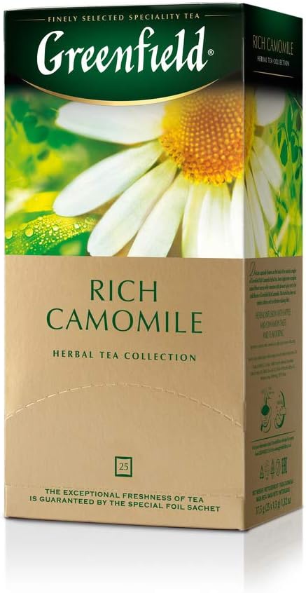 Greenfield Tea, Rich Camomile, 25 Count