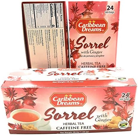 Caribbean Dreams Sorrel & Ginger Tea, 24 tea bags (pack of 3)