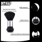 Black Shaving Cream Brush for Men Dad Grandpa Neck Duster Brushes for Husband Boyfriend Beard Brush for Men Barber Accessories Neck Duster Shaving Brushes 5.6 * 1.8inch
