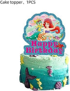 25pcs mermaid Cake Toppers Cupcake Toppers Cake Decorations,mermaid Birthday Party Supplies Decorations (3)