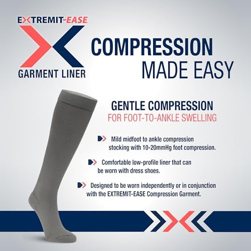 Garment Liner, Unisex, Light Foot-to-Ankle Compression, Tan & Grey, Small - XXLarge, 1 2 4 Undersocks/Pack