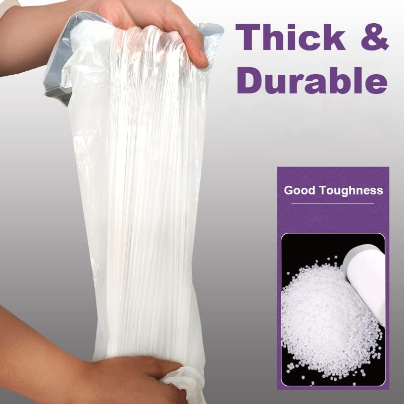 Code J Custom Fit Trash Bags Compatible with Simplehuman Code J | 100 Count | 10-10.5 Gallon / 38-40 Liter | 1.2 Mil | Heavy Duty White Drawstring Garbage Liners