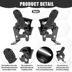 Hariendny Heavy Duty Wheelchair Brakes, Wheel Locks, Universal Brake Replacement Parts for 7/8" Tubing, Side Mount Bolt on Style (1 Pair)